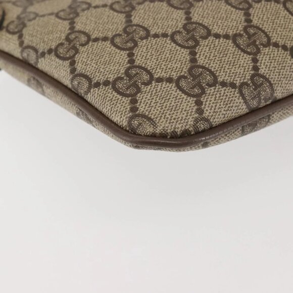 GUCCI GG Supreme Web Sherry Line Bag PVC Beige Gold 904 02 047 Auth 142652 - Picture 5 of 16